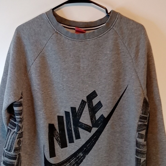 Vintage Red Tag Nike Swoosh Sweatshirt Long Sleeve Pullover Men's Sz L EUC RARE! - Picture 2 of 16